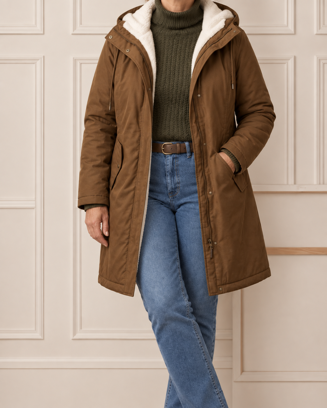 Olivia™ | Cozy Hooded Weatherproof Coat