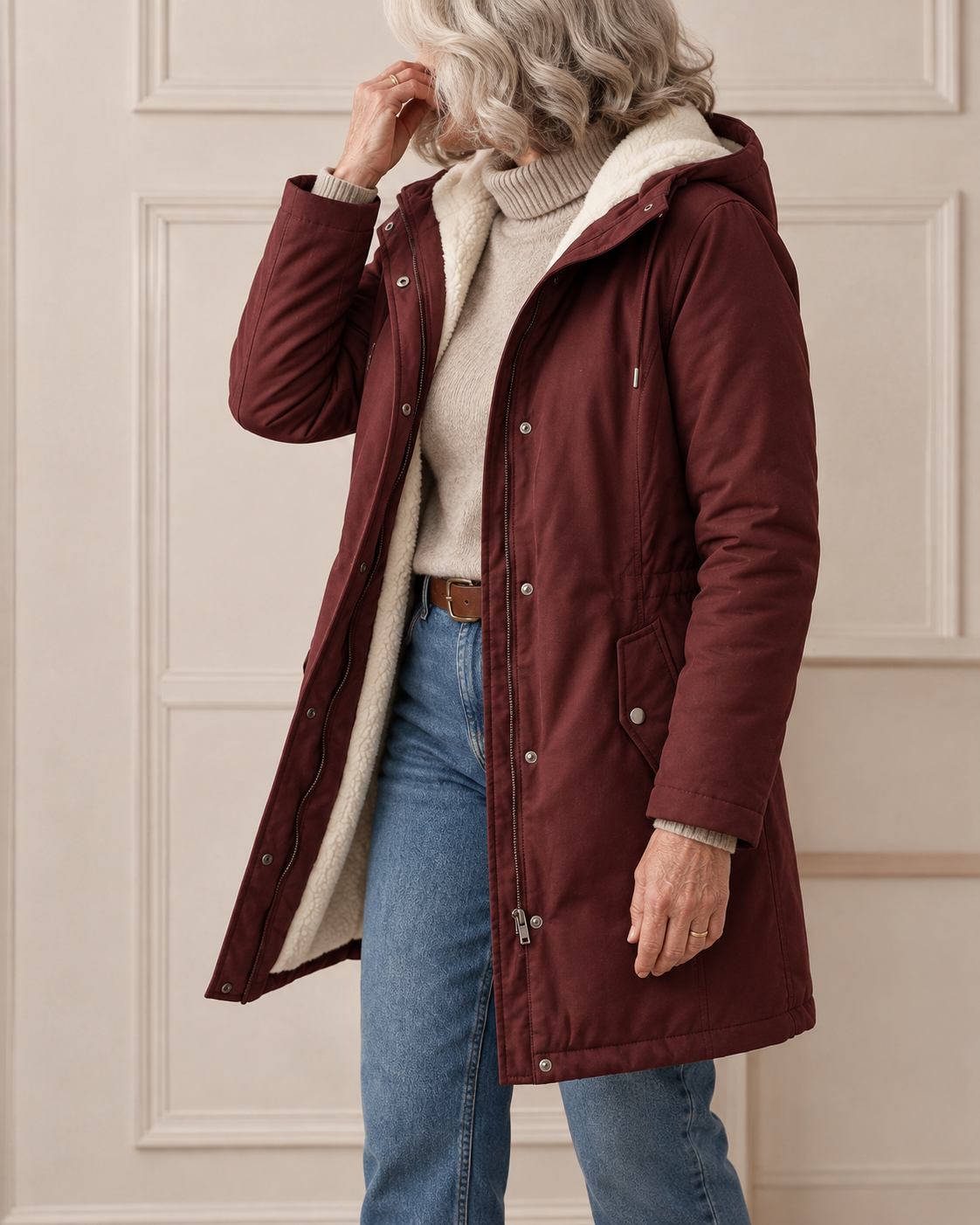 Olivia™ | Cozy Hooded Weatherproof Coat