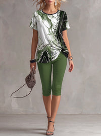 Luna™ | Botanical Print Stretch Set